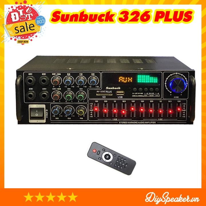 Ampli Sunbuck 326BT có Bluetooth dùng nguồn điện 220V/12V | Shopee Việt Nam