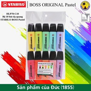 Mã BMLT35 giảm đến 35K đơn 99K] Bộ bút dạ quang STABILO BOSS/ BOSS Pastel  3/5/6/8/9/10/14 màu | Shopee Việt Nam