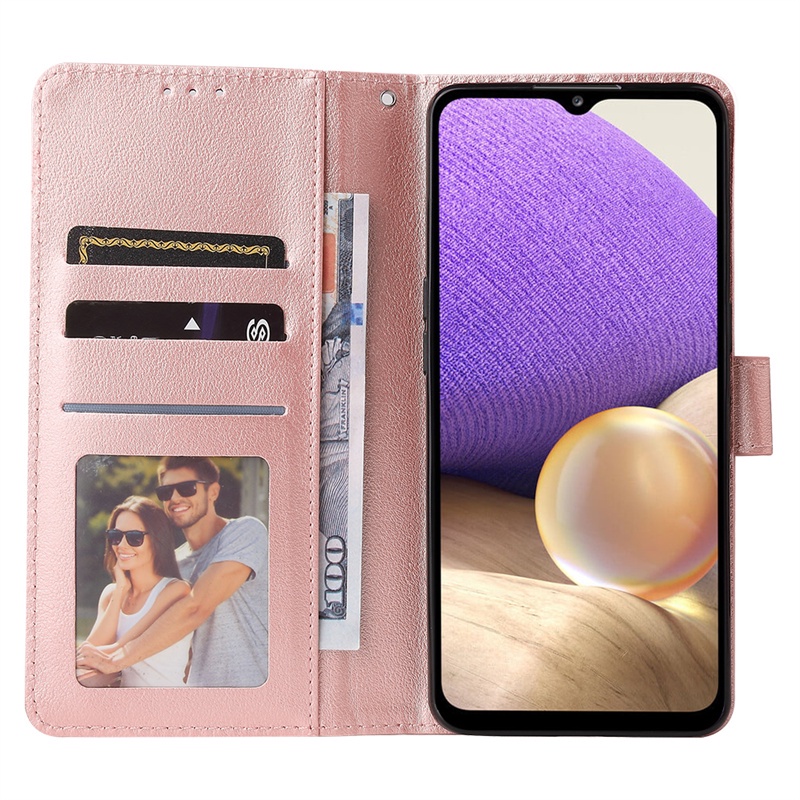 Dành Cho Samsung Galaxy Samsung Galaxy A22 A32 Lite A22S A03 A82 A03S Quantum 2 A225F A226B Retro Cổ Điển Ví Da PU Bao Lật Có Khe Cắm Thẻ