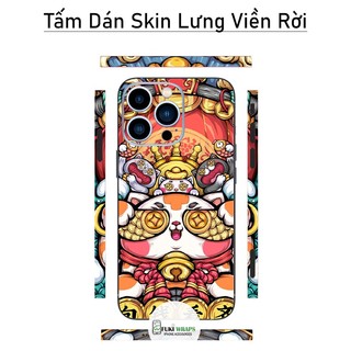Tấm dán Skin Mặt Sau Mèo Thần Tài M04 FULL VIỀN Dành Cho 14prm , 13prm , 12prm , 11prm , ip11 , ip12 , ip13 - FukiShop