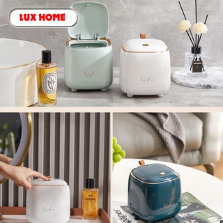 Thùng rác mini chất liệu ABS cao cấp để bàn kiểu dáng hiện đại, sang trọng đựng đồ tiện dụng tiện lợi LUXHOME
