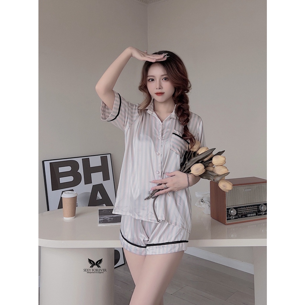 Đồ Bộ Sexy Forever Pyjama Lụa cao cấp Calla