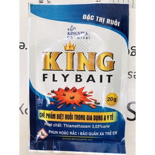 Thuốc diệt ruồi không mùi King Fly Bait 20gr diệt ruồi trong nhà hiệu quả