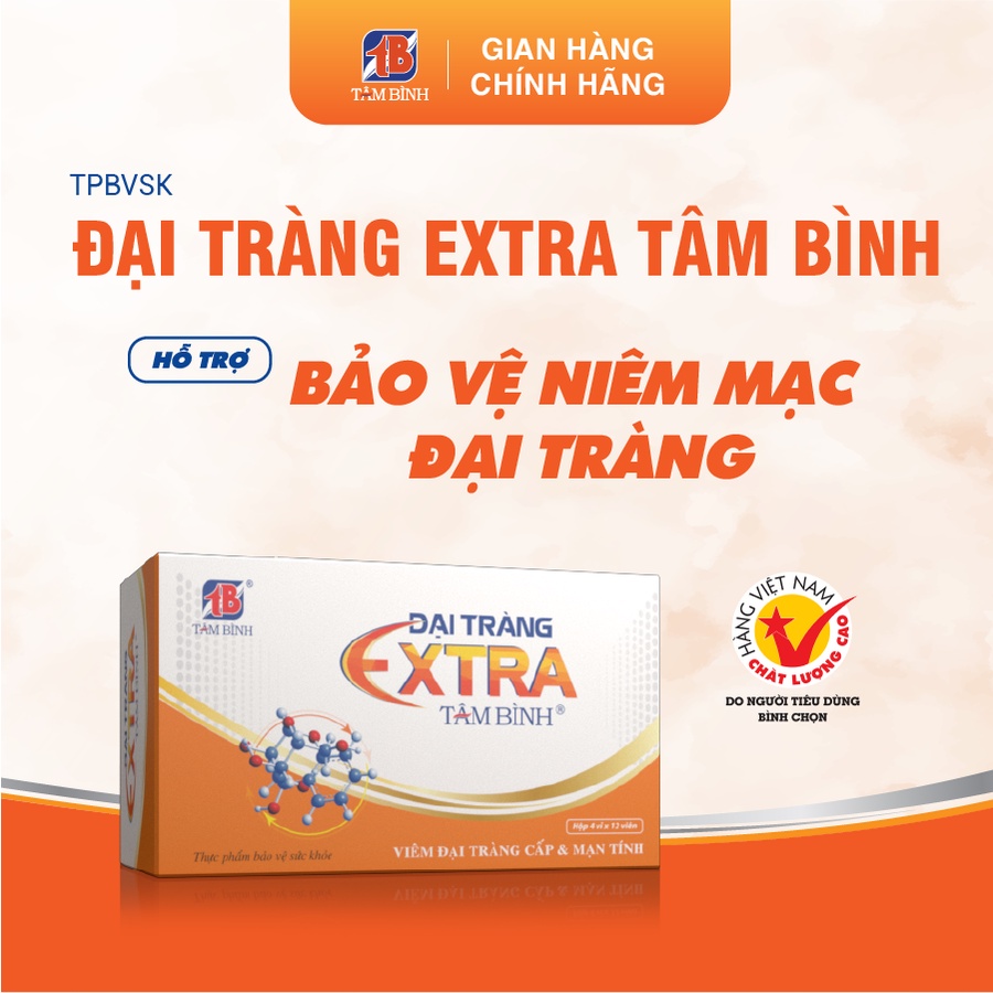 Ảnh Đại tràng Extra Tâm Bình dành cho người đại tràng cấp và mãn tính hộp 5 vỉ x 12 viên 2