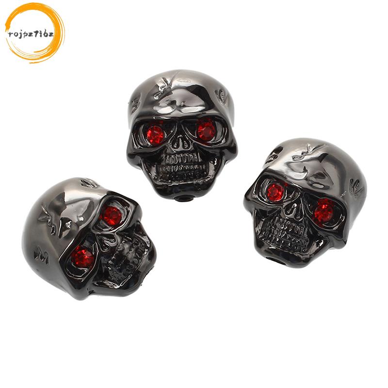 3 Chiếc Đàn Guitar Điện Đầu Lâu Điều Khiển Âm Lượng Núm---Đen