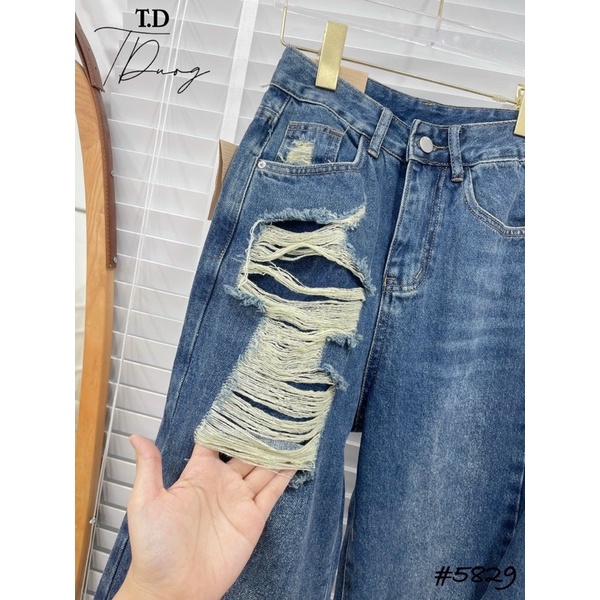 QUẦN BÒ,QUẦN JEANS SUÔNG RÁCH PHONG CÁCH