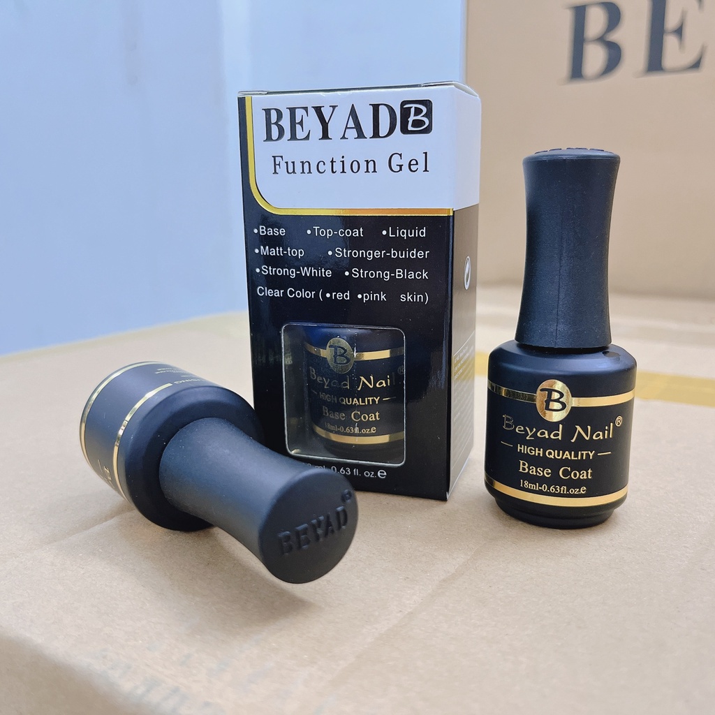 [Chính hãng] Beyad base top chính hãng - sơn gel liên kết và top phủ rất bền và bóng 18ml
