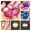YOLOGO Nhiều Màu Sắc Mắt Mèo Quả Cầu Pha Lê Quả Cầu Tròn Pha Lê Bình Chất Lỏng 20MM Trang Trí Nhà Kính Nhiều Màu Sắc Bi