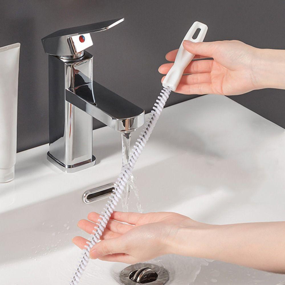 Bàn chải nạo vét ống BAMBOOB Freeable Linh hoạt làm sạch tắc nghẽn Cắm bồn rửa Bàn chải làm sạch