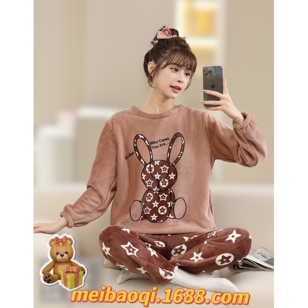 Bộ lông cừu họa tiết đáng yêu siêu xinh cho bạn gái (Clip, ảnh thật)