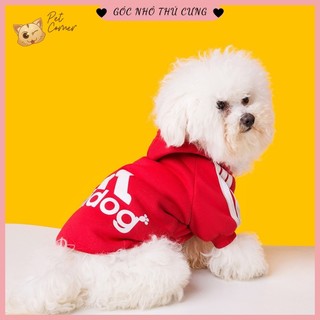 Áo nỉ Hoodie Adidog cho thú cưng, áo mùa đông cho chó mèo