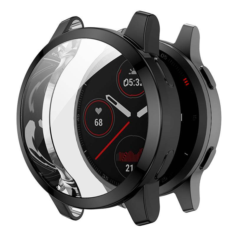 TPU Mềm Màn Hình Kính Bảo Vệ Vỏ Khung Cho Garmin Venu SQ 2 2S 2 Plus Cản Lưng Full Cover Cho Garmin Vivoactive 4 4S 3 Âm Nhạc