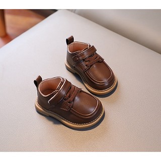 Size 16-20 Giày Oxford/Giày Tây Da PU Trơn Cho Bé Trai 0-3 Tuổi K170