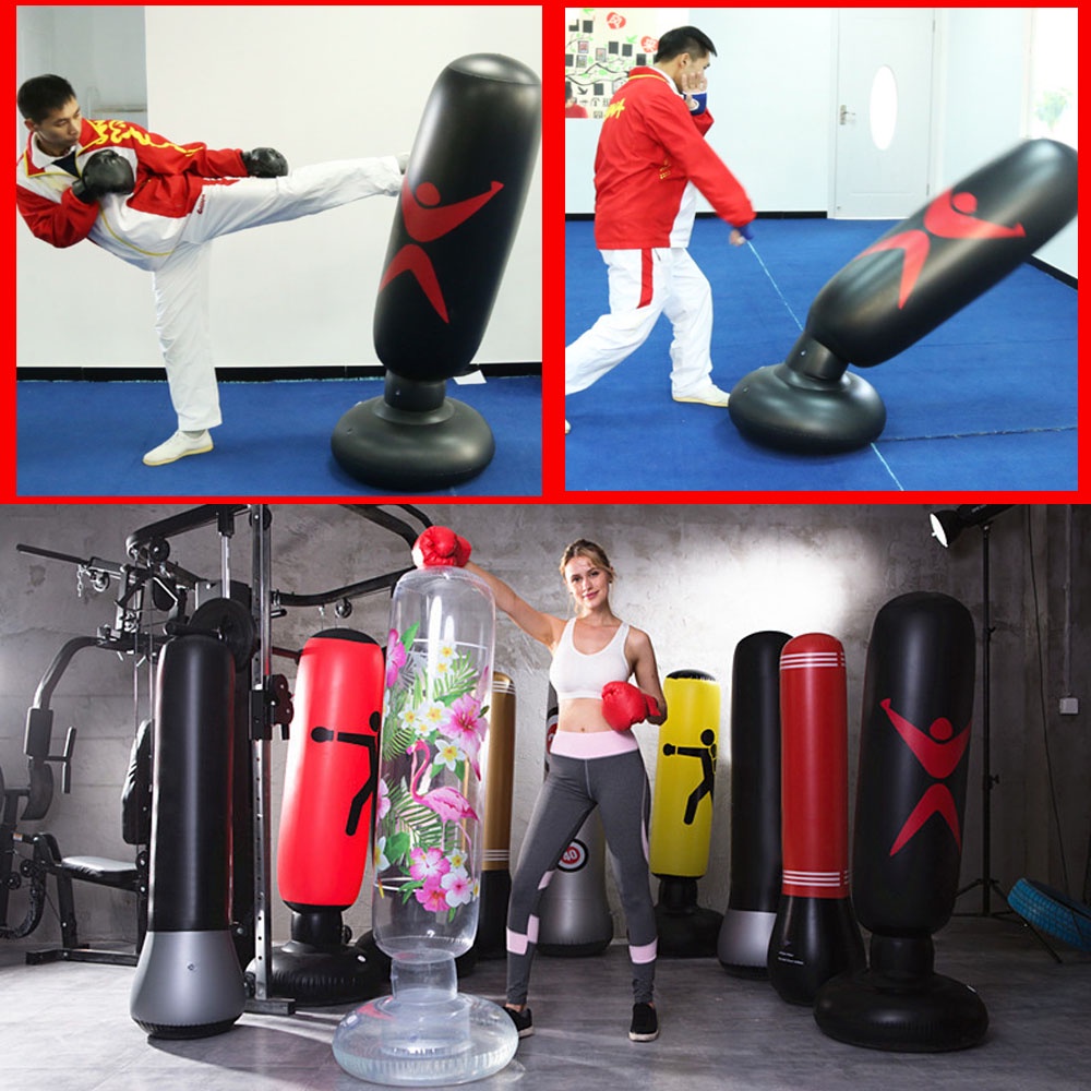 Ảnh Trụ Đấm Bốc Tự Cân Bằng Pro X1 Phiên Bản Cải Tiến Cao Cấp Nhanh, Ưu Việt Hơn – Tặng Kèm Bộ Bơm Hơi Chính Hãng Amalife 2