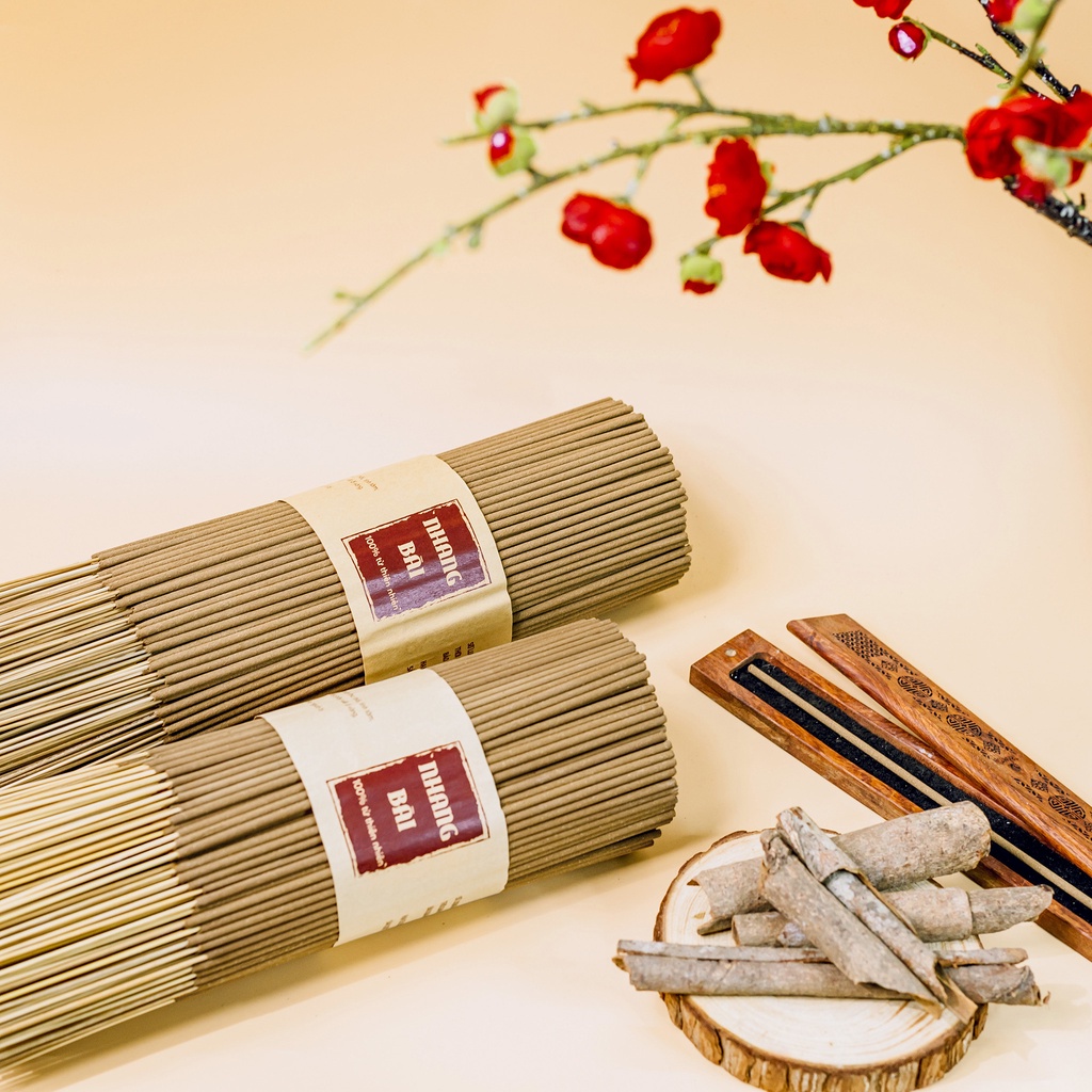 Ảnh Nhang Hương Bài 1kg AN AN chiều dài 30cm 40cm mùi thơm dịu nhẹ, tiết kiệm hơn 3