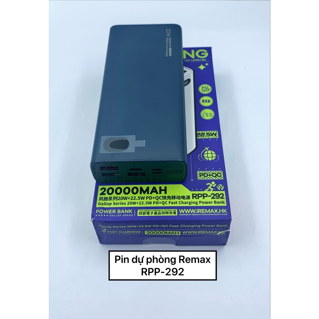 Pin dự phòng Remax RPP-292 20.000mAh | Shopee Việt Nam