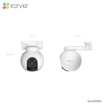 Camera WIFI Ngoài Trời PTZ 360 EZVIZ H8 H8C PRO 2K & 3K Màu Ban Đêm AI - Bảo Hành Chính Hãng 2 Năm — ảnh 6