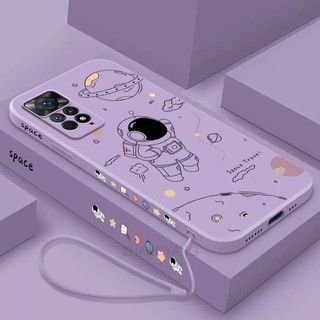 ốp lưng Redmi note 11 Redmi note 11 pro Redmi note 11s Ốp Điện Thoại Silicone TPU In Hình Phi Hành Gia Kèm Dây Đeo Cho Redmi note 11 Redmi note 11 pro Redmi note 11s