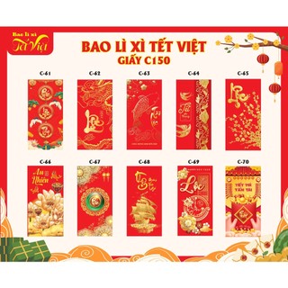 COMBO 30 BAO LÌ XÌ TRUYỀN THỐNG LOẠI 1 CAO CẤP RẤT ĐẸP - BAO LÌ XÌ GIÁ SỈ