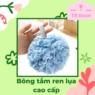 Bông tắm ren lụa cao cấp tạo bọt làm sạch cơ thể tẩy tế bào chết