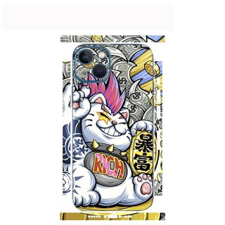 Miếng dán Skin Mặt lưng Mèo Rich FULL VIỀN Dành Cho 15 pro max 14 pro max 13 pro max 12 pro max 11 pro max - Fukishop