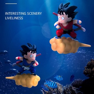 Đồ trang trí Nhân Vật Son-Goku Ngồi Trên Mây Trang Trí Bể Cá