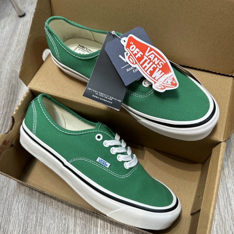 Vans authentic clearance xanh