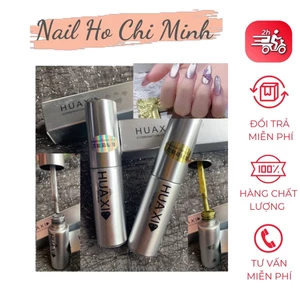 Top mắt mèo kim cương Huaxi 9D chính hãng - sơn gel mắt mèo kim cương Huaxi lấp lánh sang chảnh (lẻ chai)