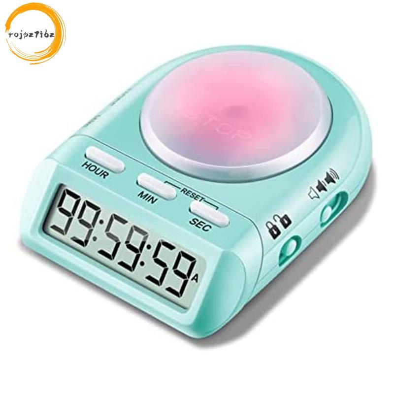 Hẹn giờ nhà bếp kỹ thuật số với đồng hồ đếm ngược 100 giờ cho giáo viên nấu ăn, 45 tuổi° Màn hình LCD & Khóa bảo mật, Quản lý thời gian