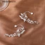THI Thời Trang Lấp Lánh Pha Lê Ear Cuff Không Cần Kẹp Bông Tai Thanh Lịch Kẹp Tai Cho Nữ Tinh Tế Vòng Đeo Tai Trang Sức Cưới VN