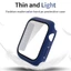 Ốp PC Cứng Mờ Cho Apple Watch Series 8 7 6 5 4 3 2 1 SE SE2 Vỏ Bảo Vệ Màn Hình Kính Cho iWatch 45mm 41mm 44mm 40mm 42mm 38mm Ốp Lưng