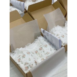 Áo hai dây ren khuy ngọc Corset siêu xinh