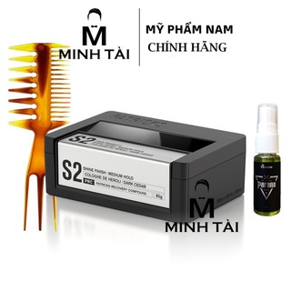 Sáp vuốt tóc nam Patricks S2 Shine Finish | Medium Hold Styling Product 2.87 oz - 85g
