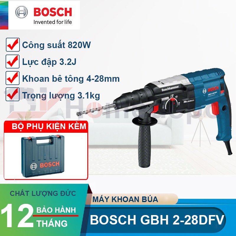 Máy khoan búa Bosch GBH 2-28DFV