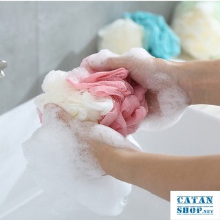 Bông Tắm Tạo Bọt Lưới Tròn 2 Màu, Chất Liệu Mềm Mại An Toàn Cho Da GD621-Bongtam-2mau