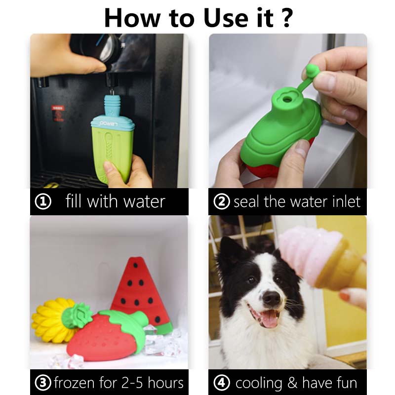HamshMoc Chó Làm Mát Đồ Chơi Thú Cưng Răng Hàm Nhai Đóng Băng Đồ Chơi Chó Freezable Nhai Đồ Chơi Đá Miếng Dán Cho Chó Nhỏ Vừa