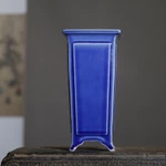 Jingdezhen Chậu hoa Glaze đầy màu sắc [Huayun] Chậu hoa Gốm sứ Giá đỡ biển hiệu nhỏ Bề mặt Kui Chậu ống nhỏ Nồi cọc cũ Nồi vách đá [A403] — ảnh 5