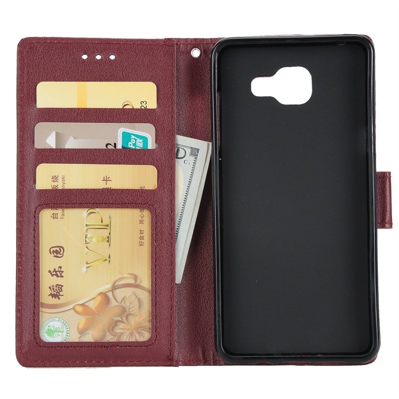 Dành Cho Samsung Galaxy A3 A5 A7 2016 2017 J2pro 2018 Grand prime pro J250 A320 A520 A720 A310 A510 A710 Flip Cover Ví Da Có Khe Cắm Thẻ Đứng Silicon