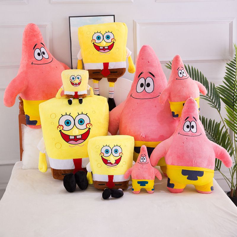 Spongebob Patrick Star Sang Trọng Đồ Chơi Búp Bê Nhồi Bông Mềm Dễ Thương Đệm Bé Gái Trang Trí Phòng Ngủ