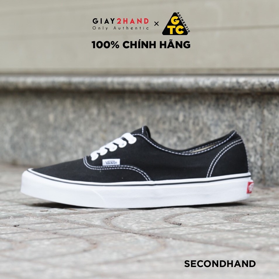 [2hand] Giày Thể Thao VANS AUTHENTIC CLASSIC BLACK / WHITE 721356 CŨ ...