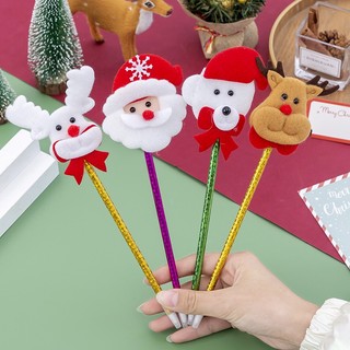 3 Bút Bi Giáng Sinh Noel Mực Xanh - Thỏ Hồng VPP