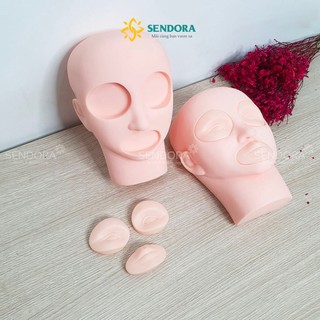 Đầu manocanh học phun xăm, nối mi, massage
