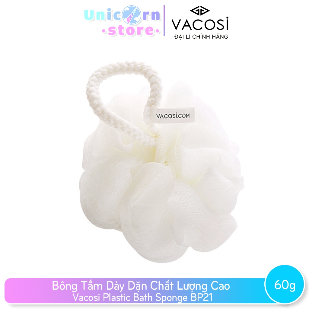 Bông Tắm Dày Dặn Chất Lượng Cao Vacosi Plastic Bath Sponge 60g BP21