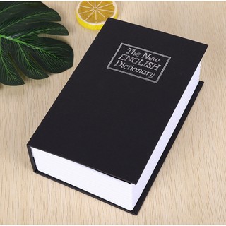 (freeship) Két sắt quyển sách từ điển loại mini 2 lớp xinh xắn 18cmx12cmx5cm