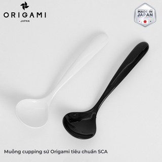 [ORIGAMI JAPAN] Volcano Muỗng cupping sứ Origami tiêu chuẩn SCAJ