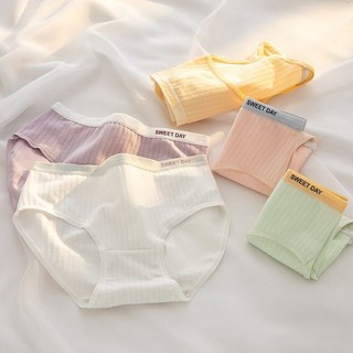Quần lót nữ cotton gân tăm xinh xắn đáy kháng khuẩn Kingshop L-0763