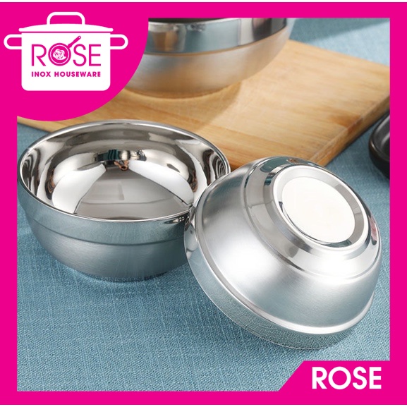 Tô Inox 2 Lớp Cách Nhiệt HÀN QUỐC - Chén inox, Bát Inox chống nóng ...