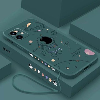 ốp lưng iPhone 11 iPhone 11 pro iPhone 11 pro max Ốp Điện Thoại Silicone TPU In Hình Phi Hành Gia Kèm Dây Đeo Cho iPhone 11 iPhone 11 pro iPhone 11 pro max