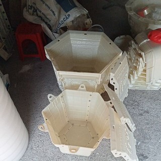 Khuôn chậu lục giác 48 chân liền nhựa abs
