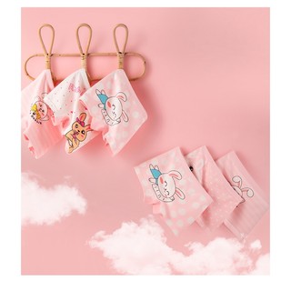 [T12 Combo 4 quần chíp] Quần lót bé gái Maruka Fashion hình thỏ hồng ngộ nghĩnh, quần chip đùi bé gái 6-42kg